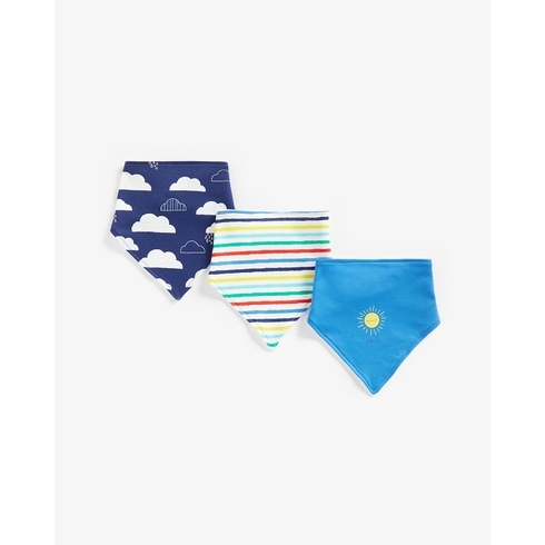 Boys Bibs Cute Weather-Pack Of 3-Multicolor