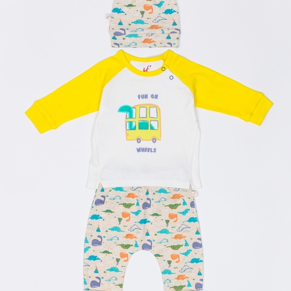 Buy Boys Full Sleeve Gift Set Dino Design-Multicolor Online at Best ...