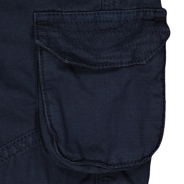 Navy Slim Fit Cargo Trousers - Matalan