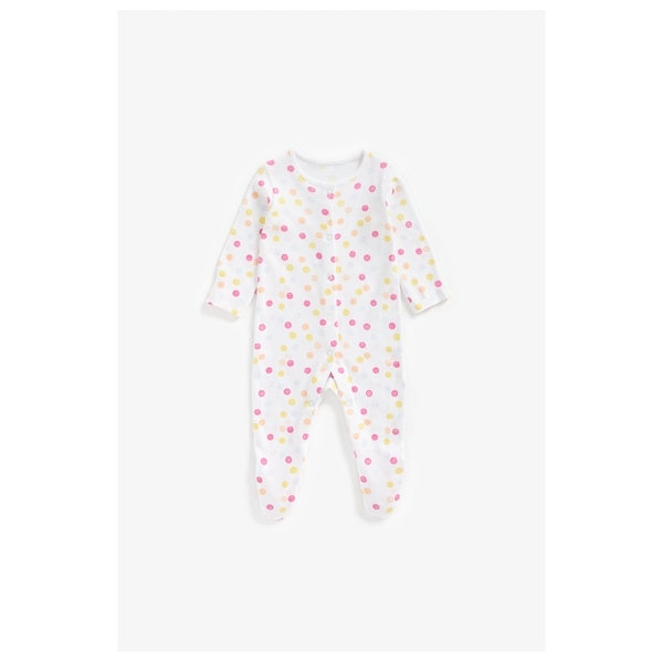 Babyhug Cotton Knit Full Sleeves Striped Sleepsuit With Animal Print Pack Of 2 - Multicolor