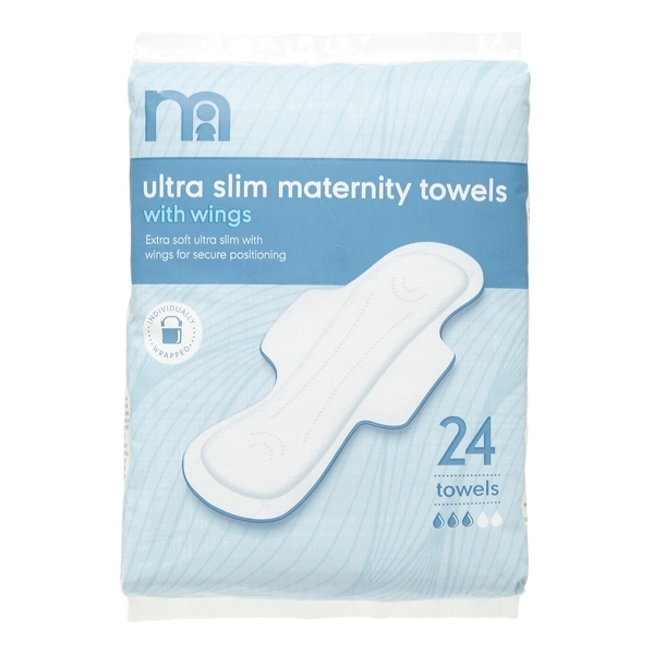 Mothercare Maternity Towels Ultra Slim With Wings
