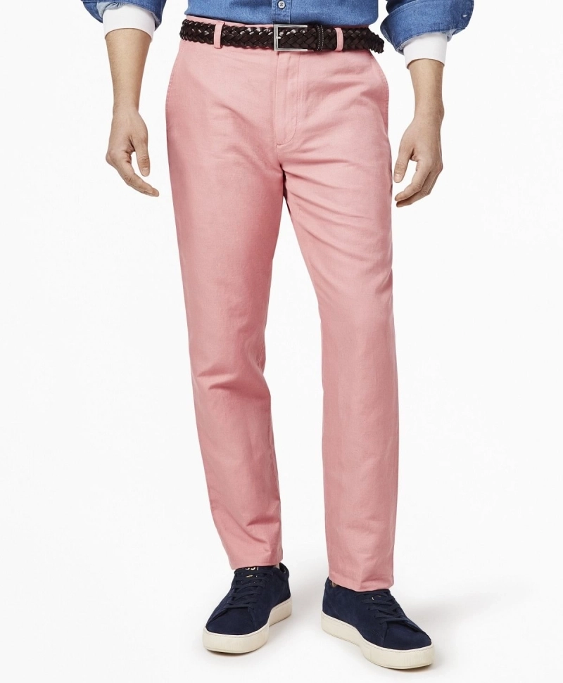 Milano Fit Linen and Cotton Chino Pants