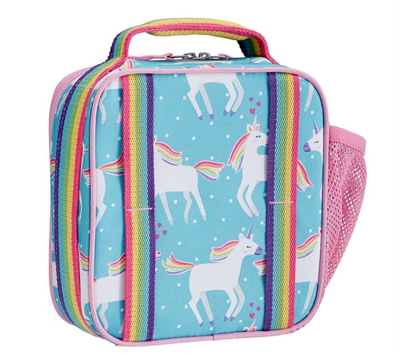 Mackenzie Aqua Unicorn Parade Backpack & Lunch Bundle, Set Of 3
