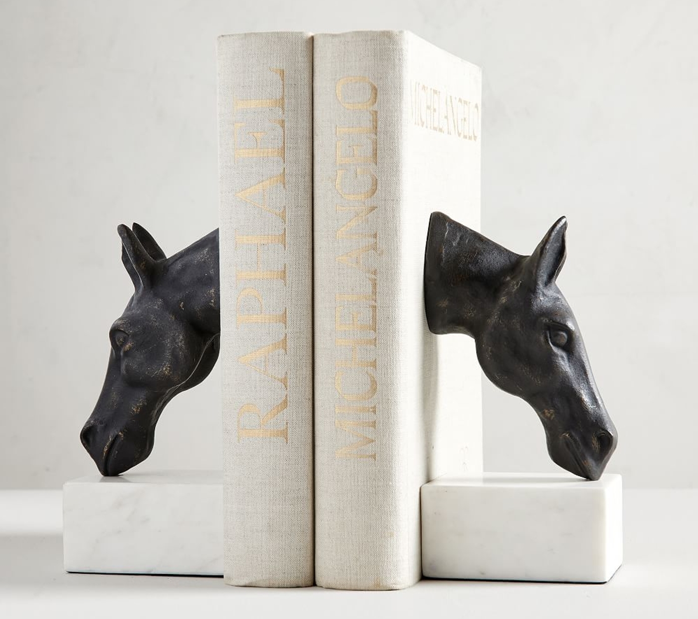 Bronze　Horse　Marble　Bookends