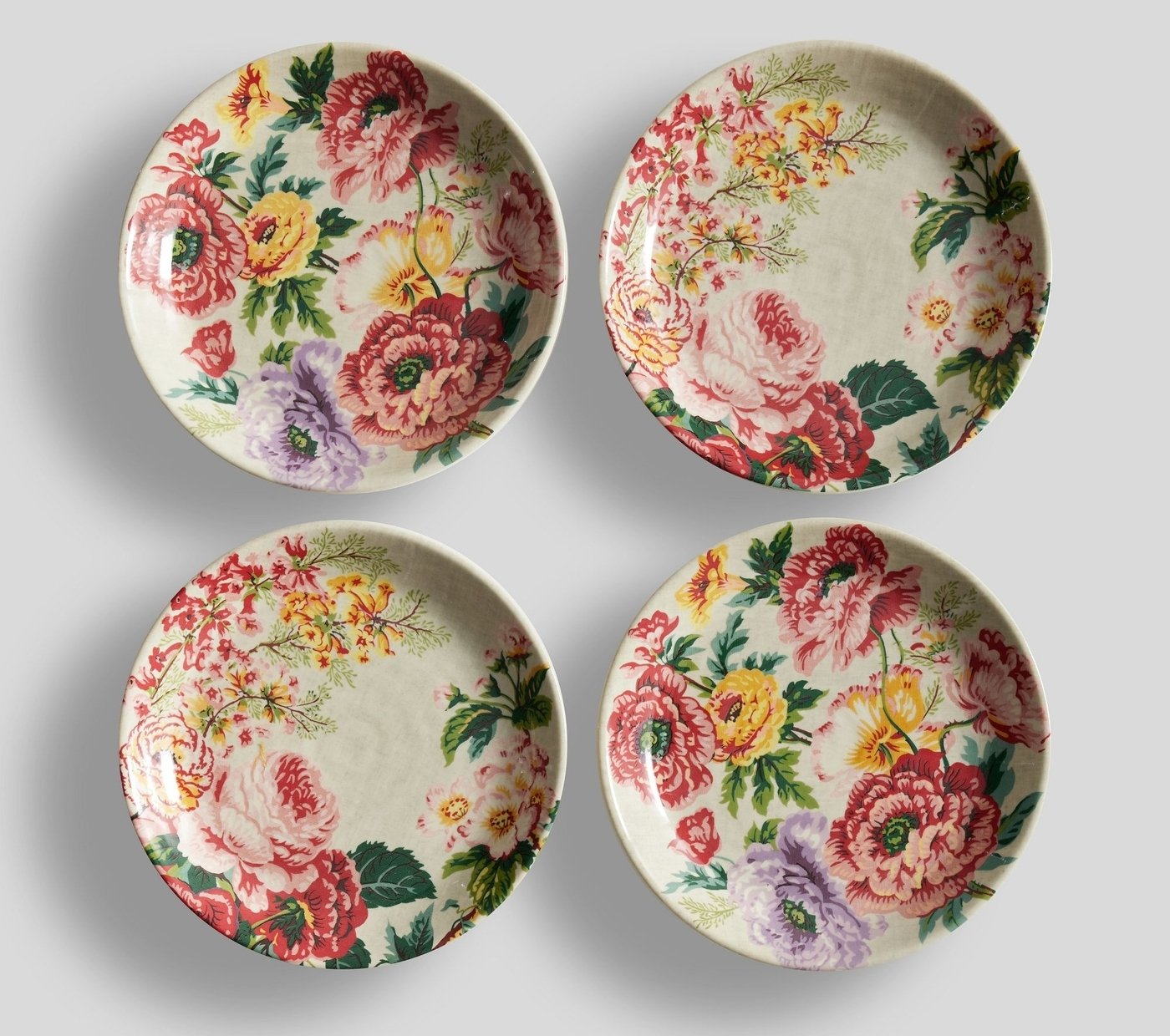 Floral hotsell salad plates