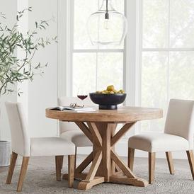 Benchwright Round Pedestal Extending Dining Table