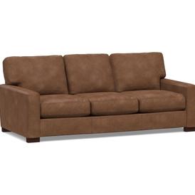 Turner Square Arm Leather Sofa