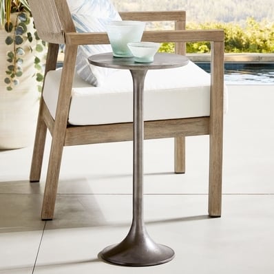 Belize 12" Metal Outdoor Side Table