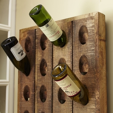 Decorative French Wine Riddling Rack, 21 x 57"