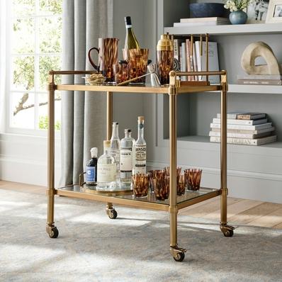 Everson Metal Bar Cart