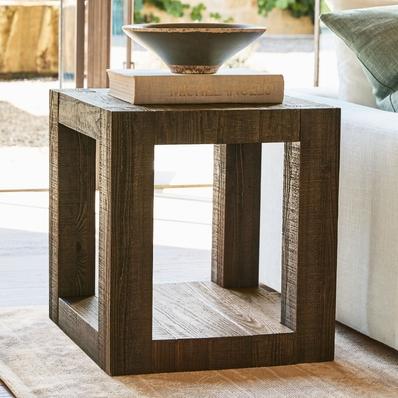 Palisades Rectangular Reclaimed Wood Side Table