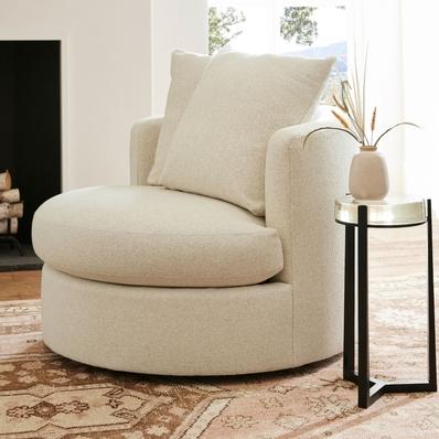 Balboa Upholstered Swivel Armchair