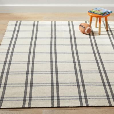 Plaid Woven Rug