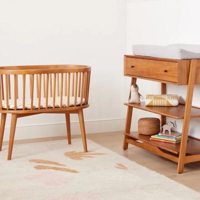 west elm x pbk Mid Century Bassinet