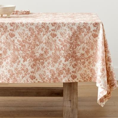 Sorrel Toile Print Organic Tablecloth