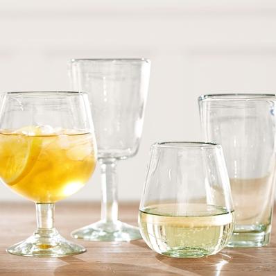 Santino Handcrafted Recycled Wine Glasses