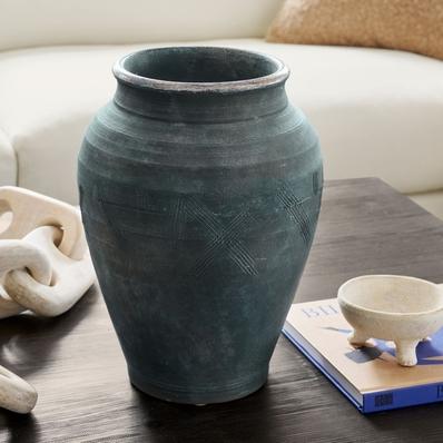 Indigo Artisan Handcrafted Vase