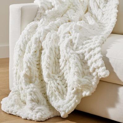 Plush Colossal Handknit Throw