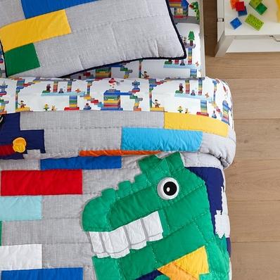 Organic Lego Maze Sheet Set and Shams