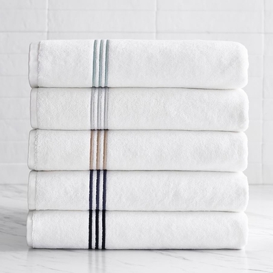 Grand Organic Cotton Embroidered Towels