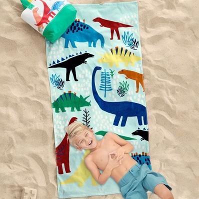 Dinosaur Kid Beach Towel