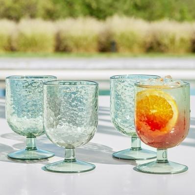 Hammered Outdoor Goblets