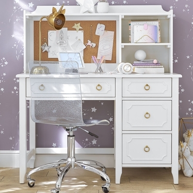 Catalina Kids Storage Desk & Tall Hutch