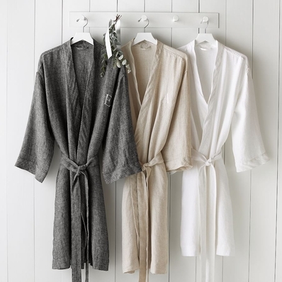 Belgian Linen Waffle Robe