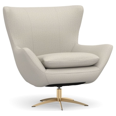 Wells Upholstered Tight Back Swivel Armchair