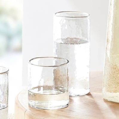 Handmade Hammered Drinking Glasses