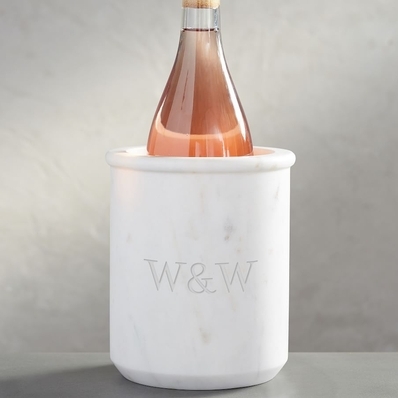 White Marble Wine Cooler