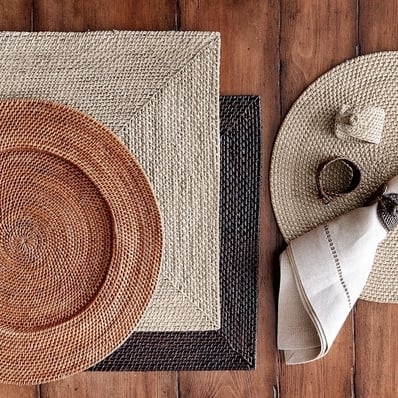 Tava Rattan Square Placemat