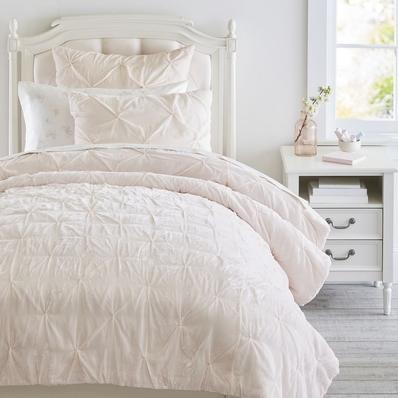 Monique Lhuillier Velvet Pintuck Quilt & Standard Sham