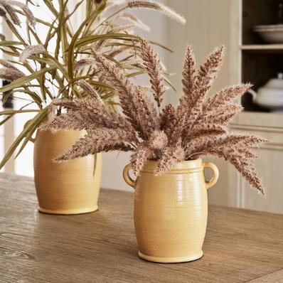 Handcrafted Lachman Crock Vases