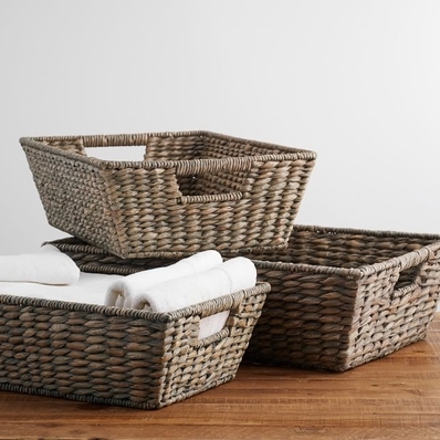 Charleston Handwoven Seagrass Underbed Basket