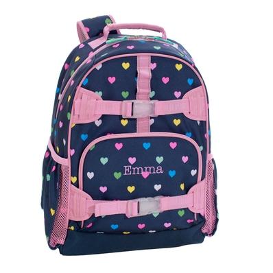 Mackenzie Navy Pink Multi Hearts Backpacks