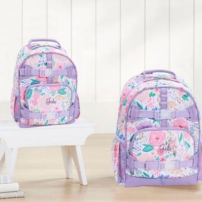 Mackenzie Lavender Floral Blooms Backpacks