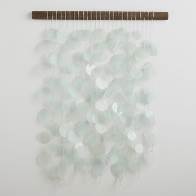 Frosted Seaglass Hanging Wall Art, 36"x46"