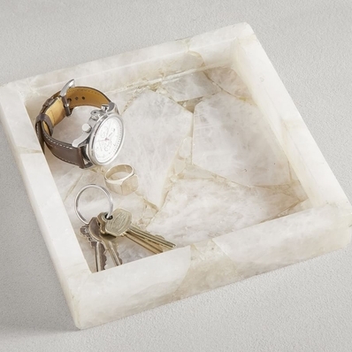 Quartz Stone Catchall, Square