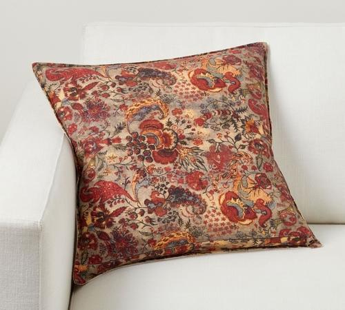 Jean Floral Embroidered Reversible Pillow