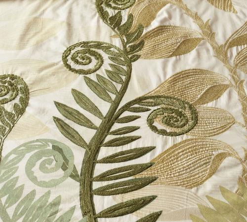 Fern Embroidered Shams