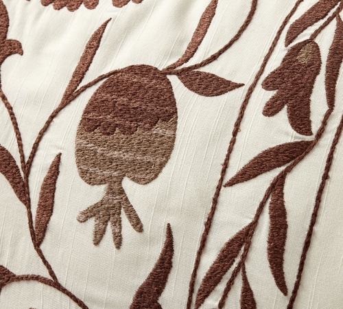 Montrose Suzani Embroidered Lumbar Throw Pillow