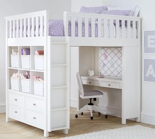 Full loft beds clearance for kids