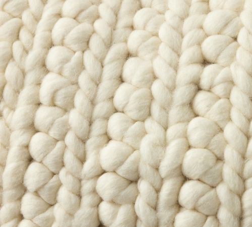 Chunky Knit Textured Throw Pillow