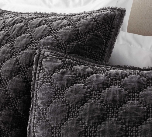 Velvet Lattice Quilted Sham