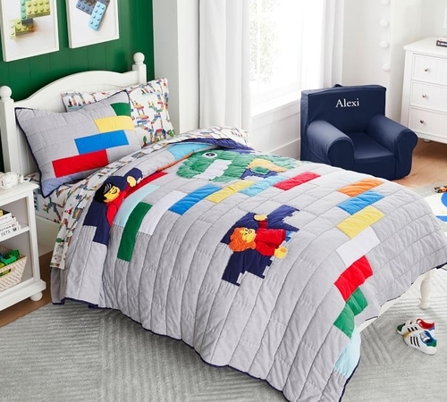 Lego Quilt and Shams