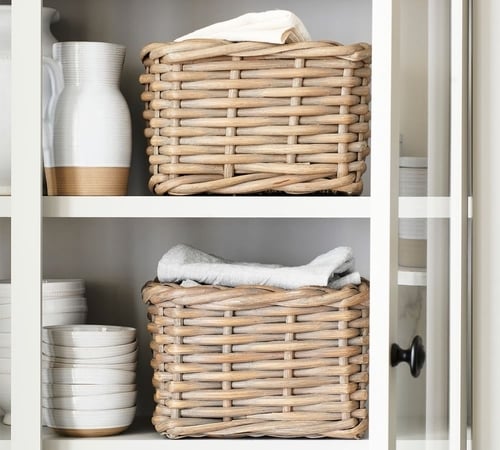 Aubrey Handwoven Basket Collection - Natural