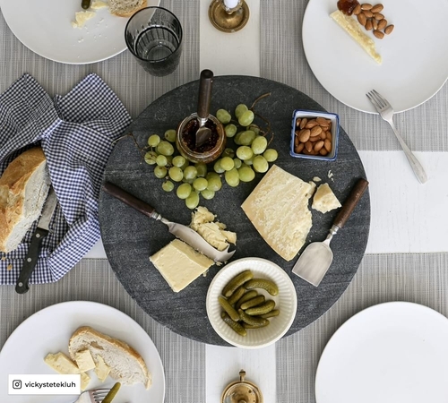 Black Marble Lazy Susan