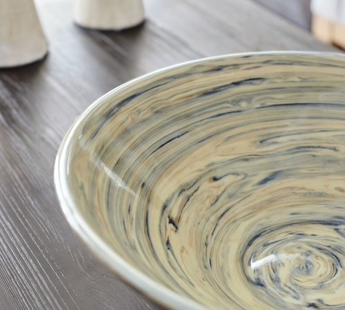 Handcrafted Marbled Bowl