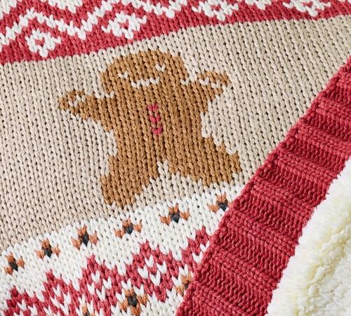 Spice Fair Isle Knit Jacquard Throw